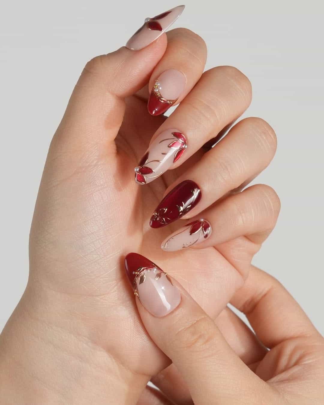 Visible Visual Idea Visible Visual Idea — Winter Stiletto Nails