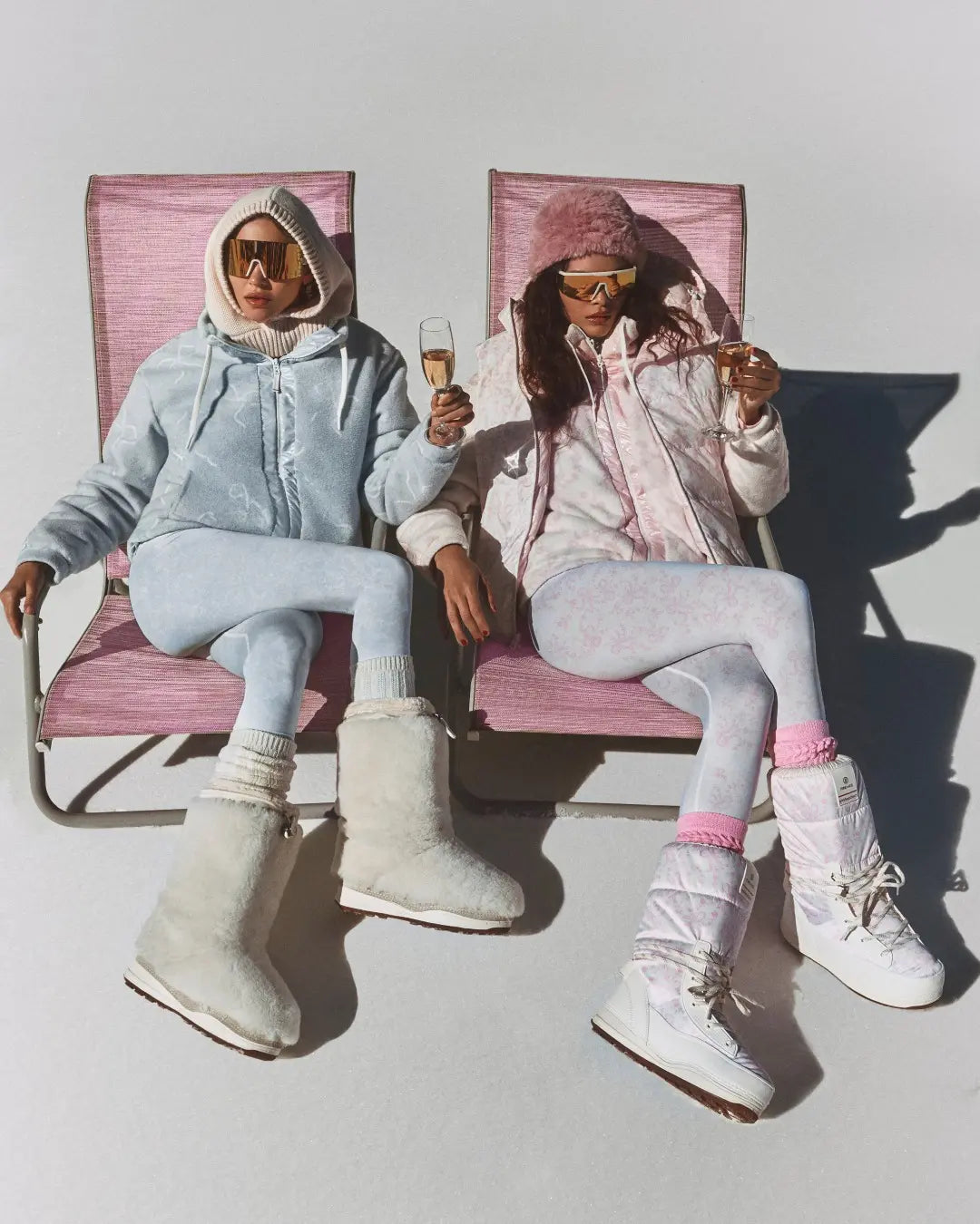 Matching Puffer Jackets and Leggings Sets Matching Puffer Jackets and Leggings Sets — Apres Ski Outfits