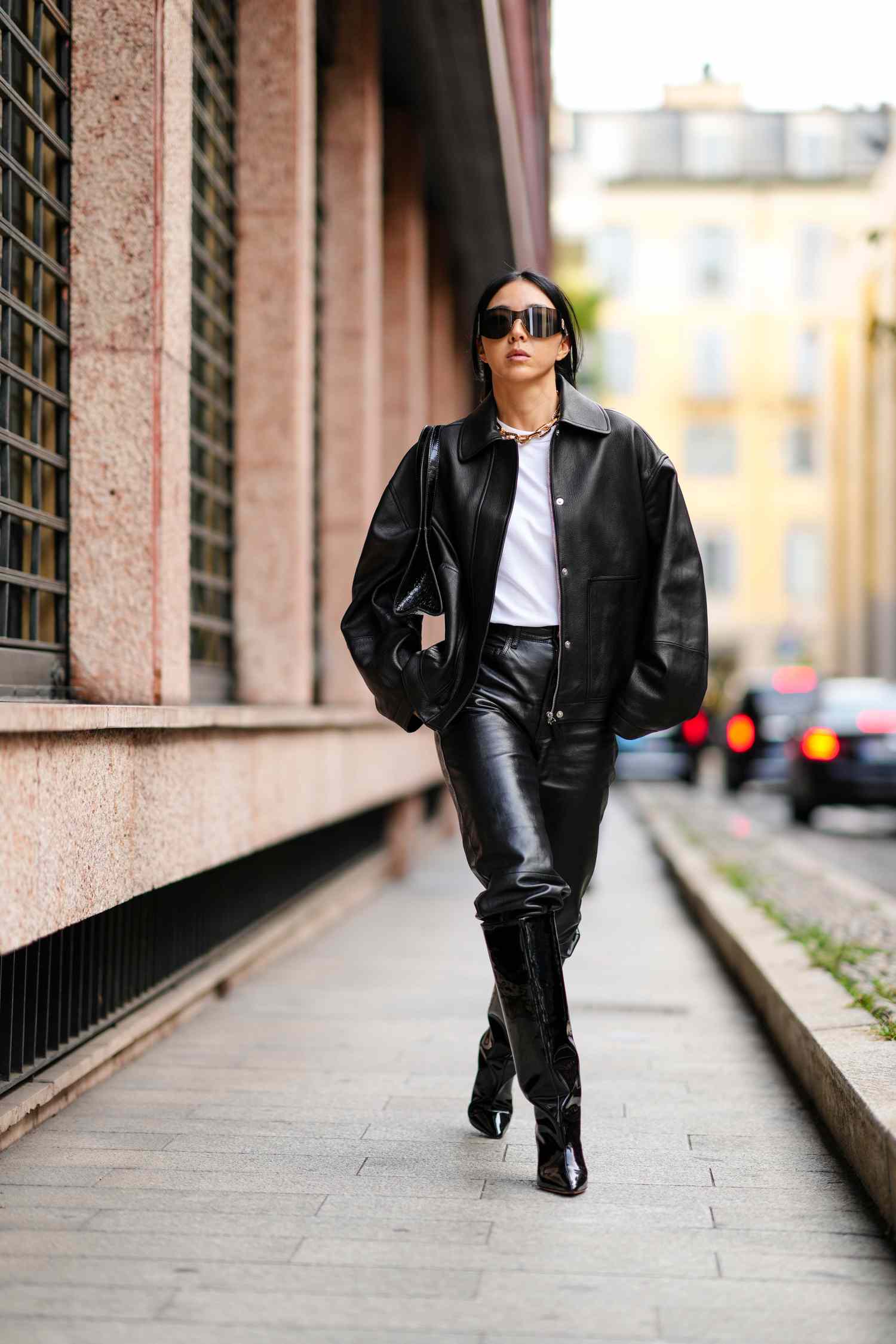 Head-to-Toe Leather: Bold Winter Statement Head-to-Toe Leather: Bold Winter Statement — Winter Going Out Outfits