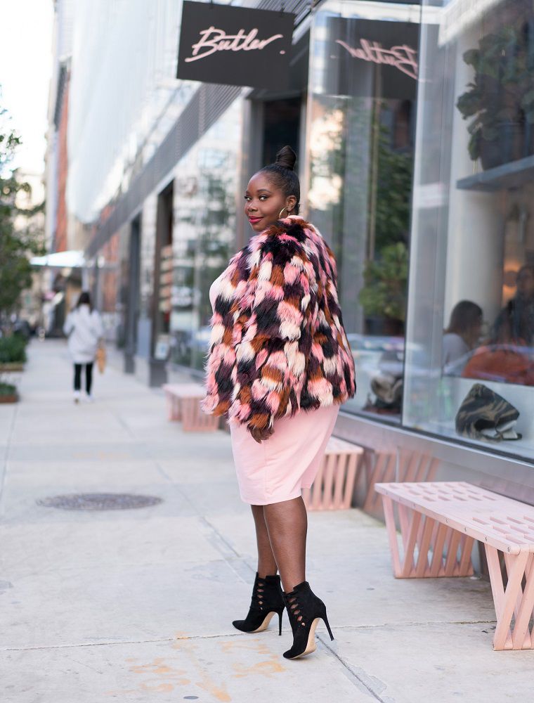 Multi-Colored Faux Fur Jacket: Statement Outerwear for a Night Out Multi-Colored Faux Fur Jacket: Statement Outerwear for a Night Out — Winter Going Out Outfits