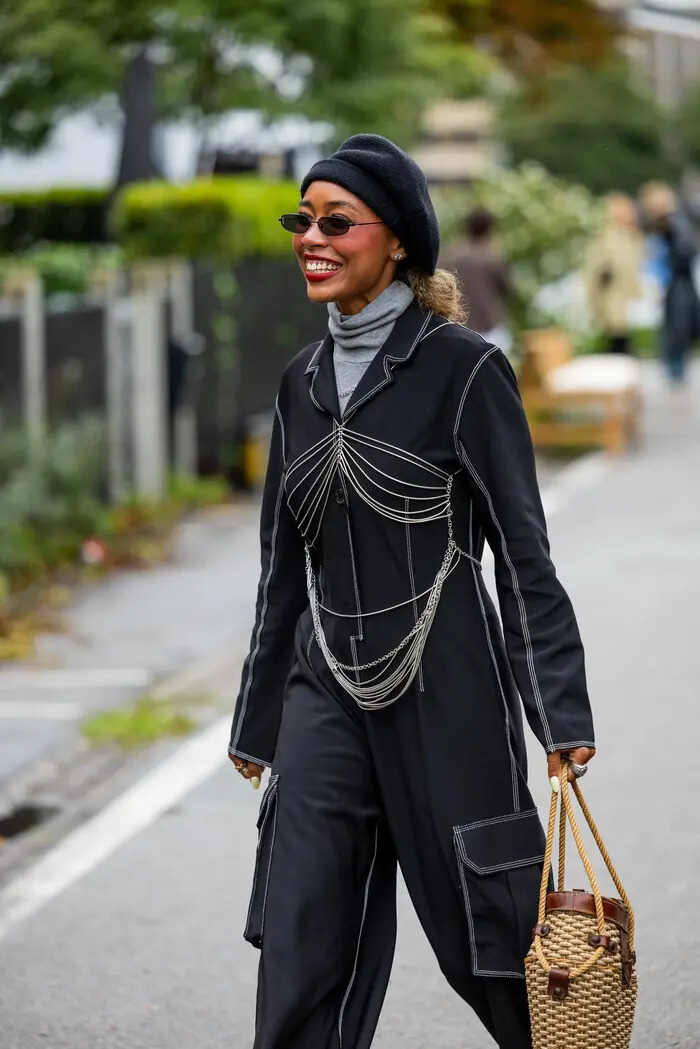 Edgy Fashion Event Look with a Black Beret and Jumpsuit Edgy Fashion Event Look with a Black Beret and Jumpsuit — Beret Outfits