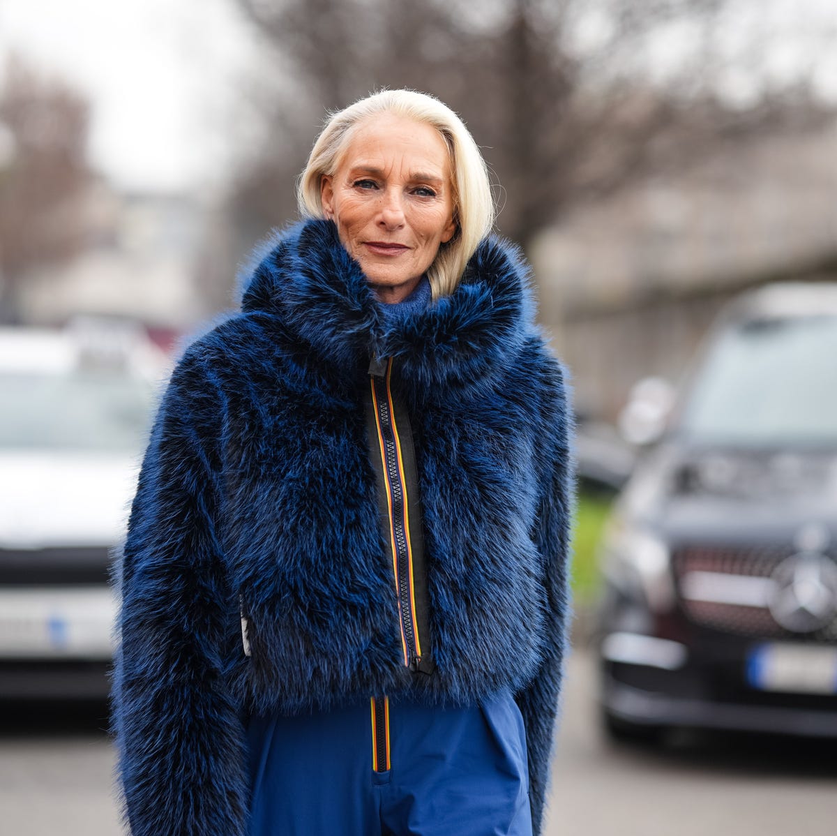 Statement Pink Bouclé Coat with Voluminous Sleeves Statement Pink Bouclé Coat with Voluminous Sleeves — Winter Outfits for Women Over 60