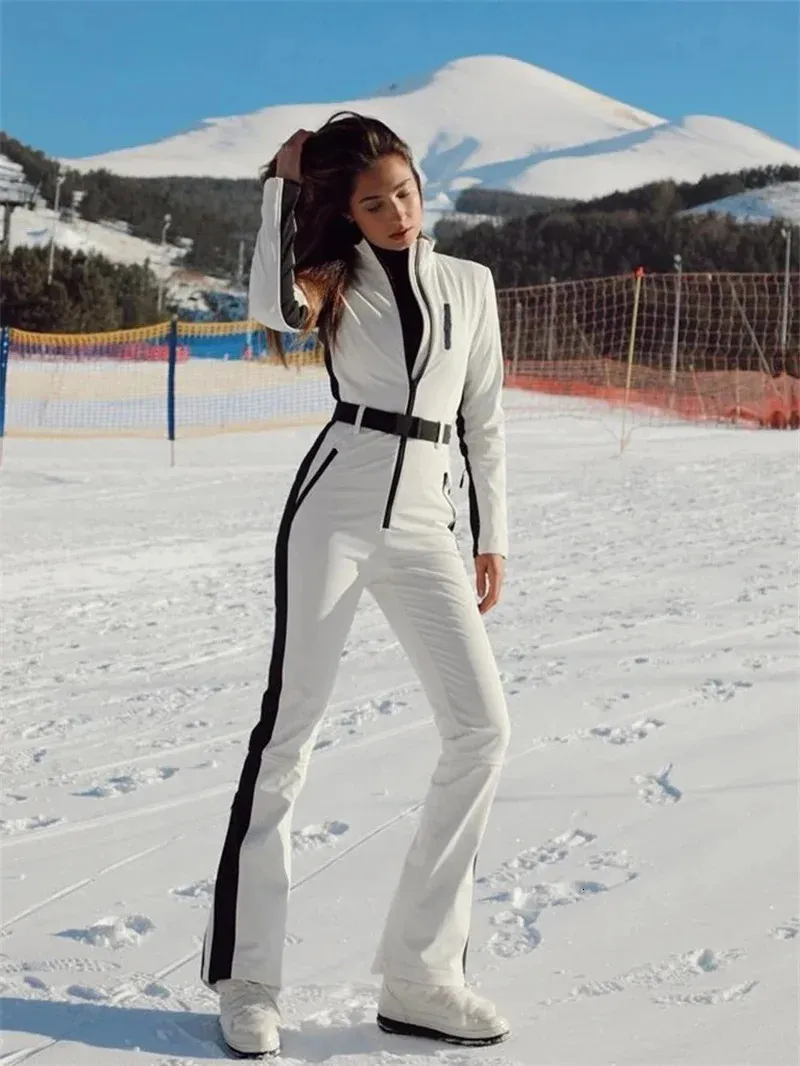 Fitted Ski Suit for a Sleek Winter Sports Travel Look Fitted Ski Suit for a Sleek Winter Sports Travel Look — Winter Travel Outfits