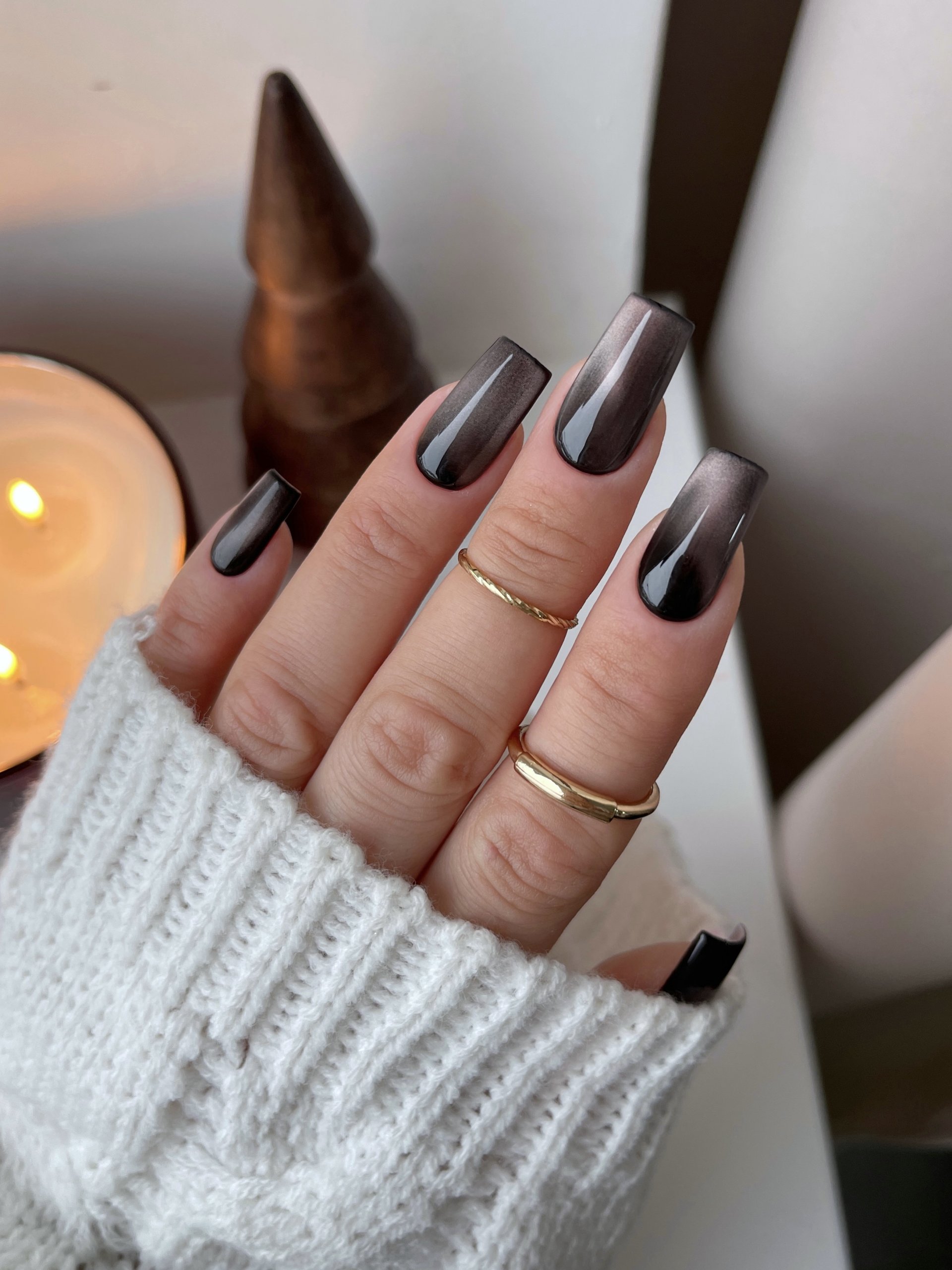 Sheer Pink Glitter Cat-Eye French Sheer Pink Glitter Cat-Eye French — Winter Nail Colors for Women Over 50