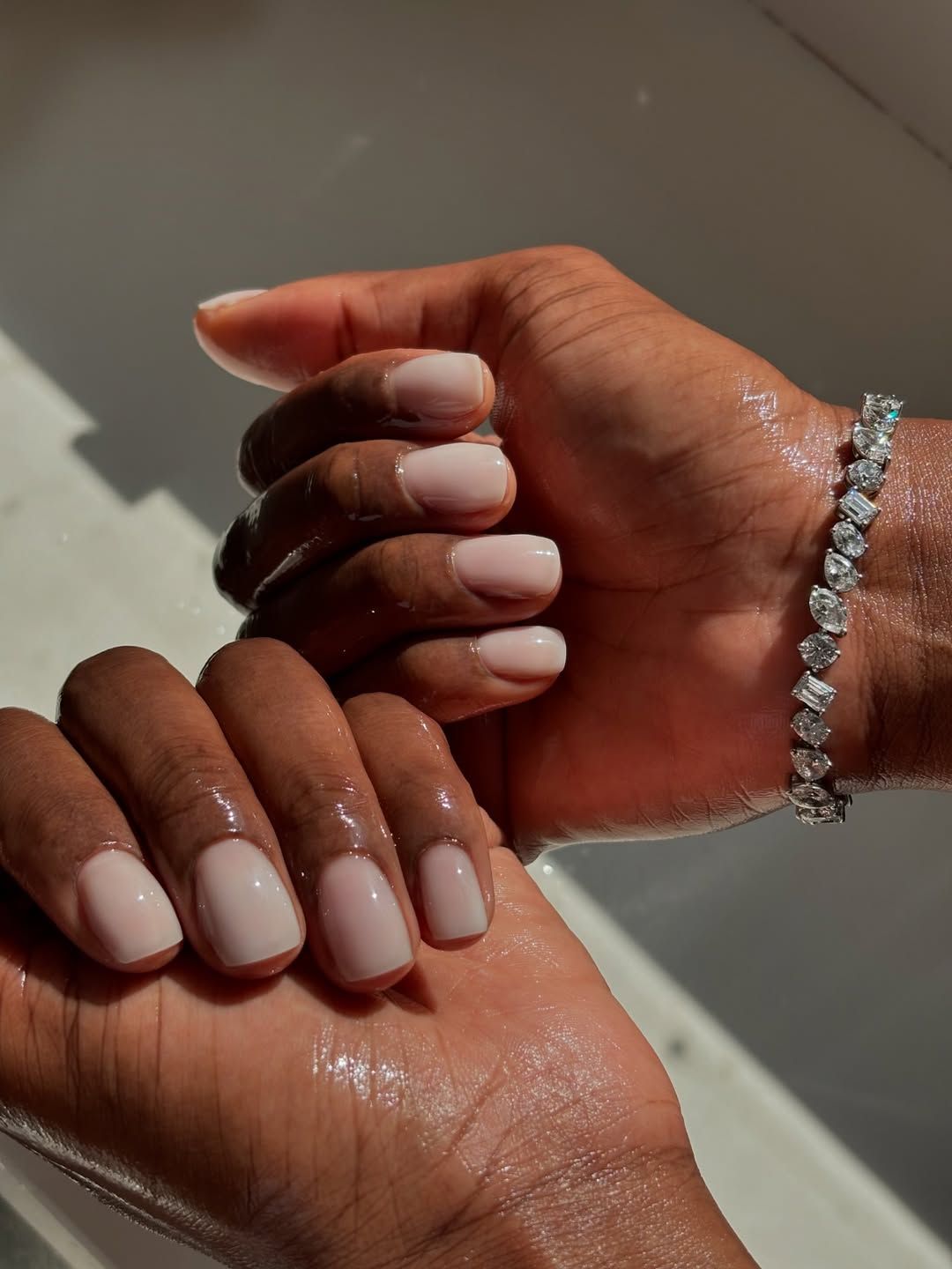 None Visual Idea — Short Winter Square Nails
