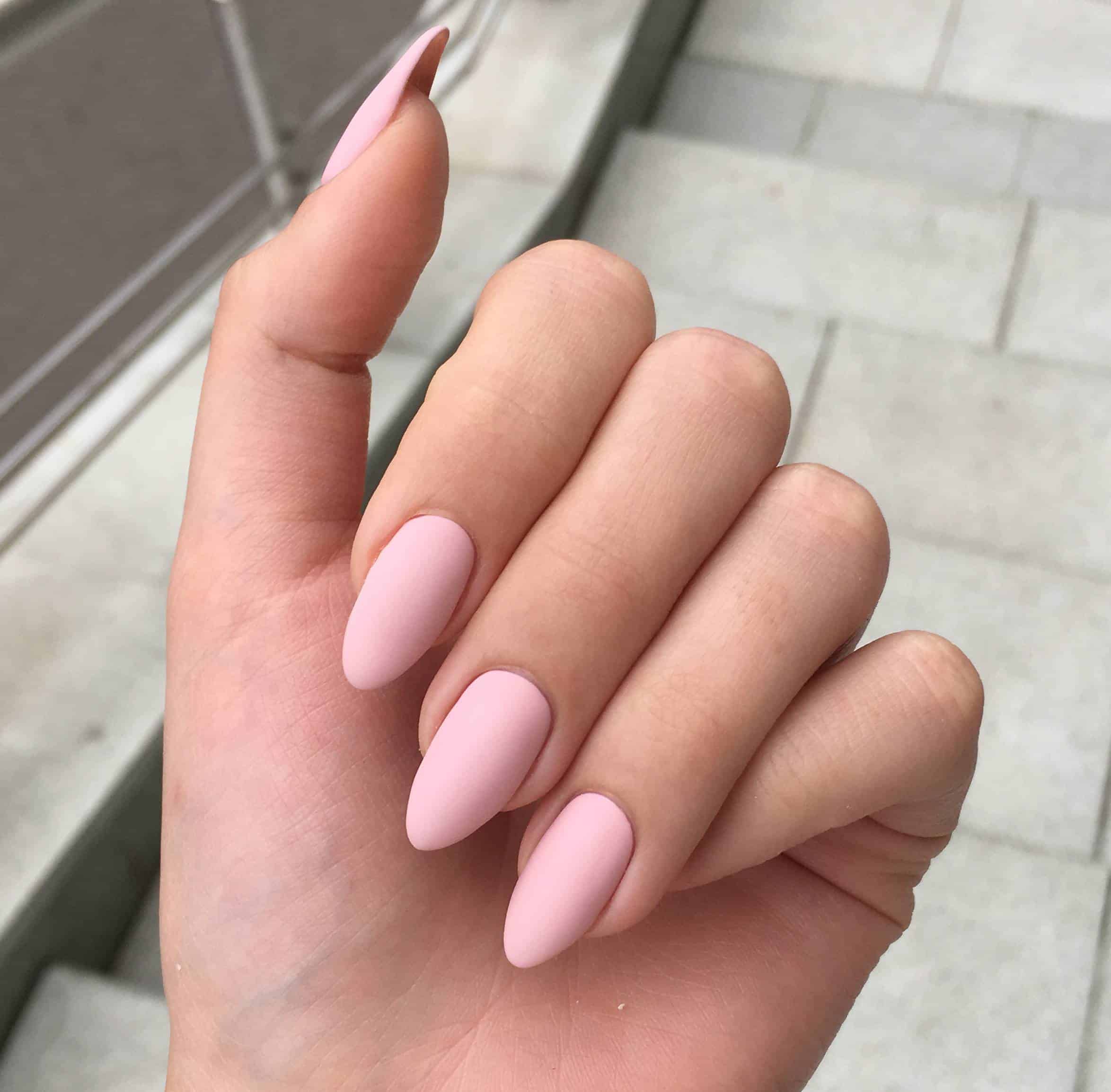 Velvety Matte Dusty Pink Nails Velvety Matte Dusty Pink Nails — Winter Nail Colors for Pale Skin