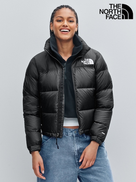 Boxy Cropped Black Puffer Jacket from The North Face Boxy Cropped Black Puffer Jacket from The North Face — Winter Jackets for Women