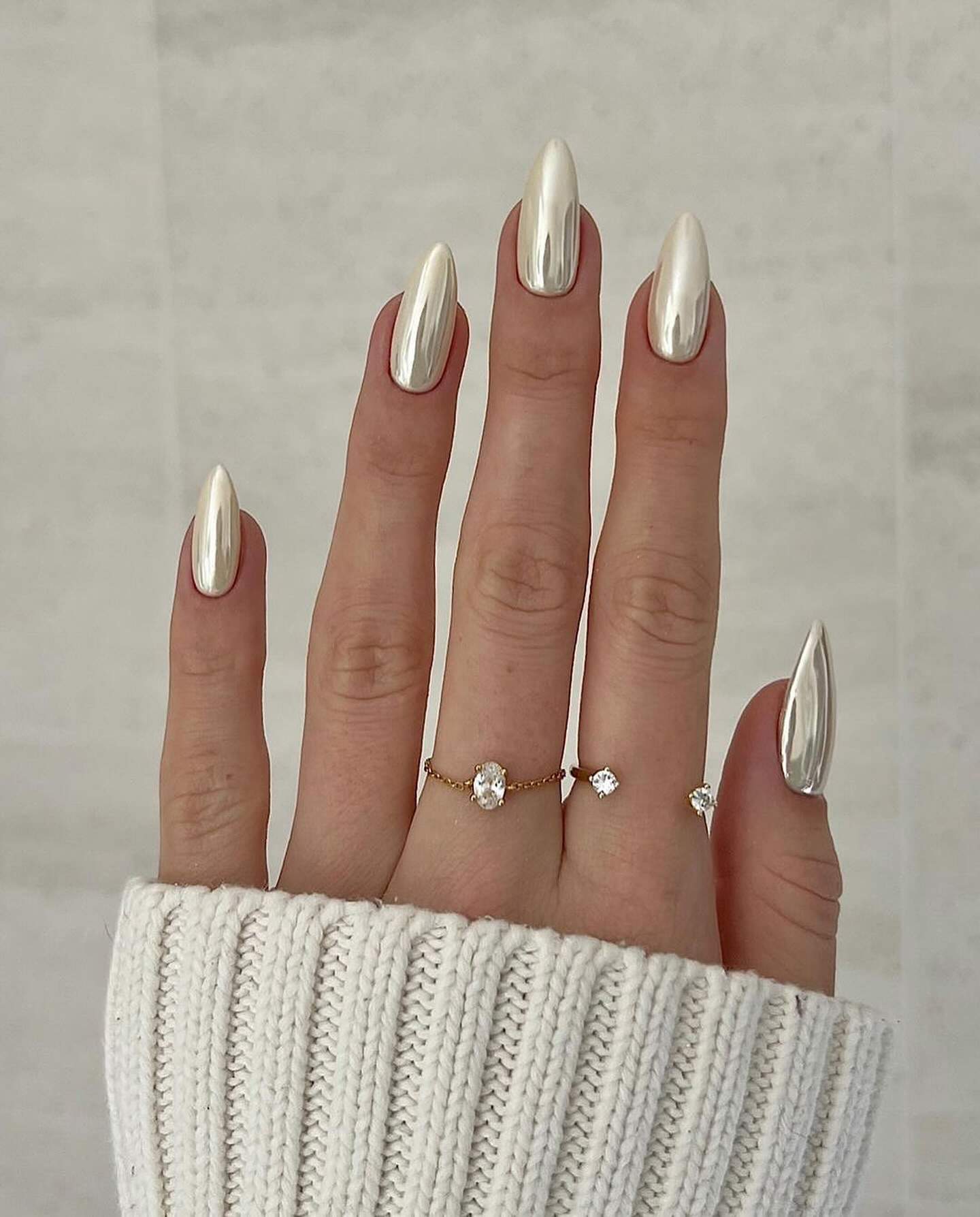 Chrome Visual Idea — Simple Winter Nails