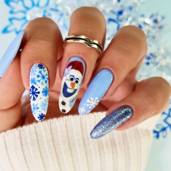 Winter Holiday Visual Idea — Winter Wonderland Nails