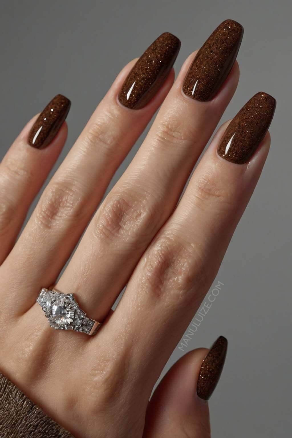 Matte Burgundy Stiletto with Piercing Accents Matte Burgundy Stiletto with Piercing Accents — Dark Winter Nails