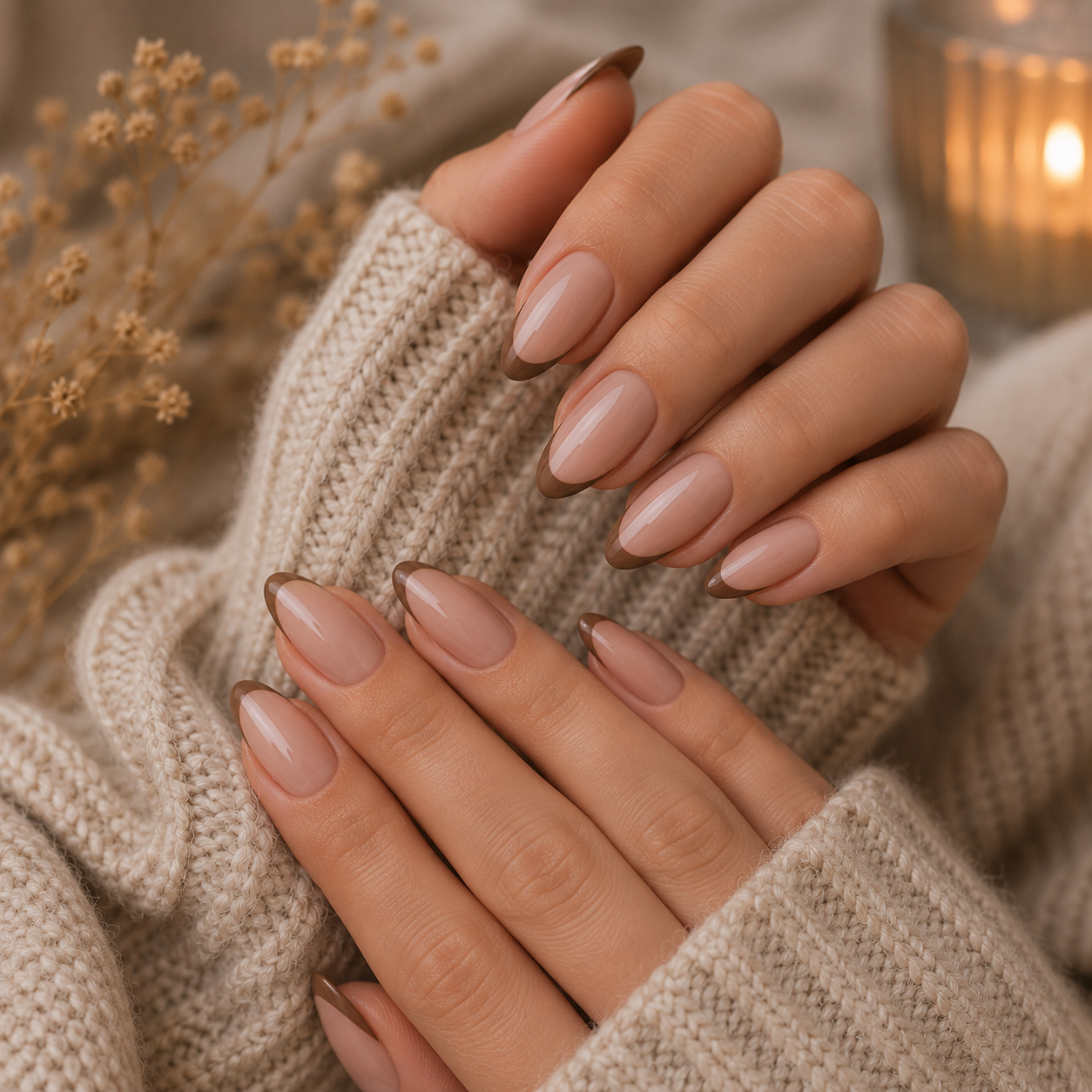 Minimalist Nude French Tips — Winter Nails