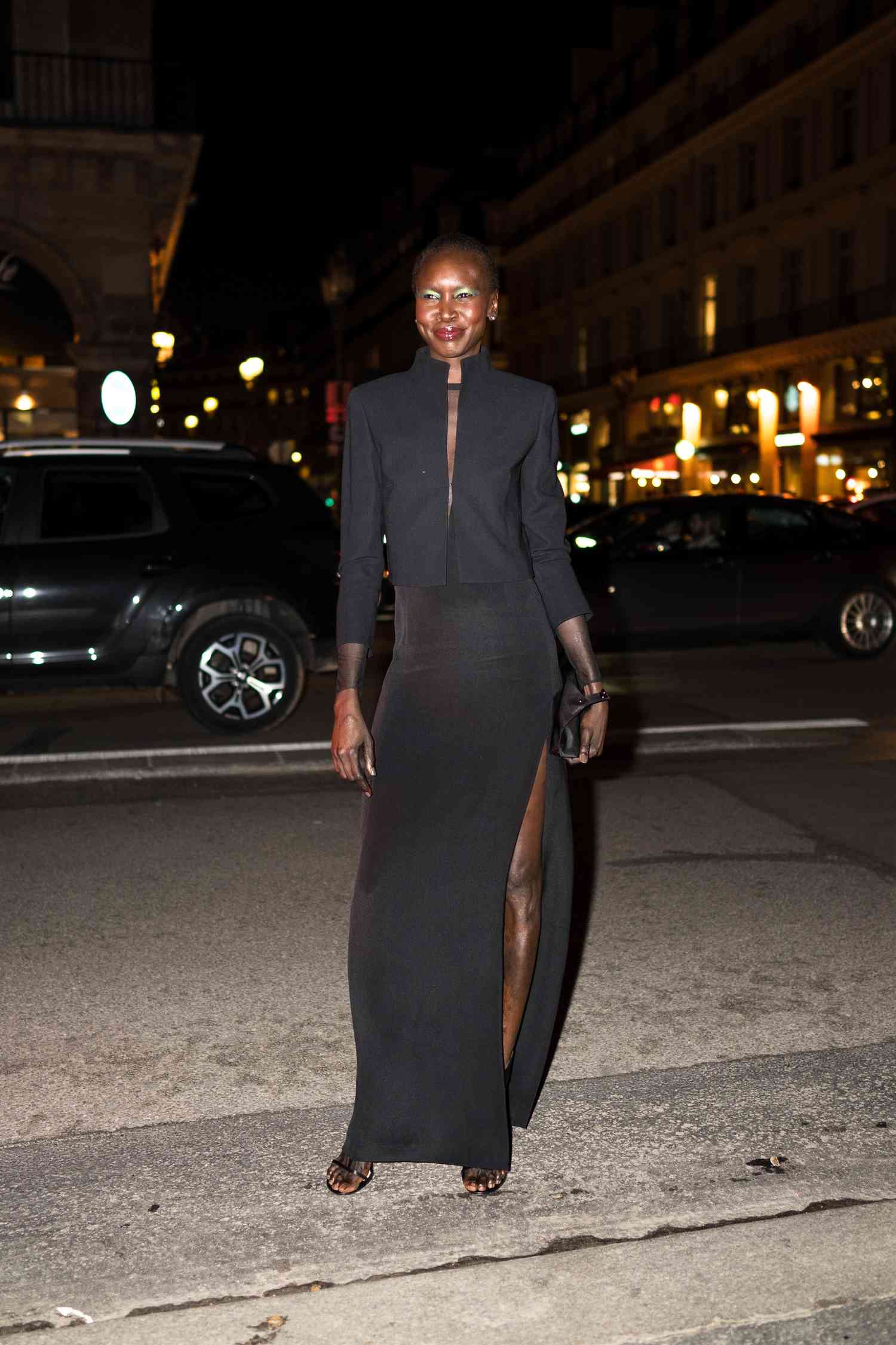 Maxi Skirt with High Slit: Sophisticated Evening Edge Maxi Skirt with High Slit: Sophisticated Evening Edge — Winter Going Out Outfits