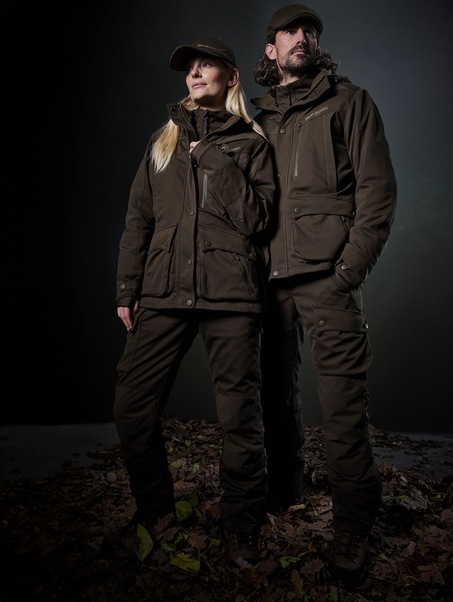 Coordinated Dark Olive Jacket and Cargo Trousers Coordinated Dark Olive Jacket and Cargo Trousers — Winter Hiking Outfits
