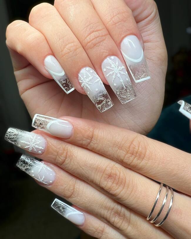 Glossy Glitter Visual Idea Glossy Glitter Visual Idea — Winter Gel Nail Colors
