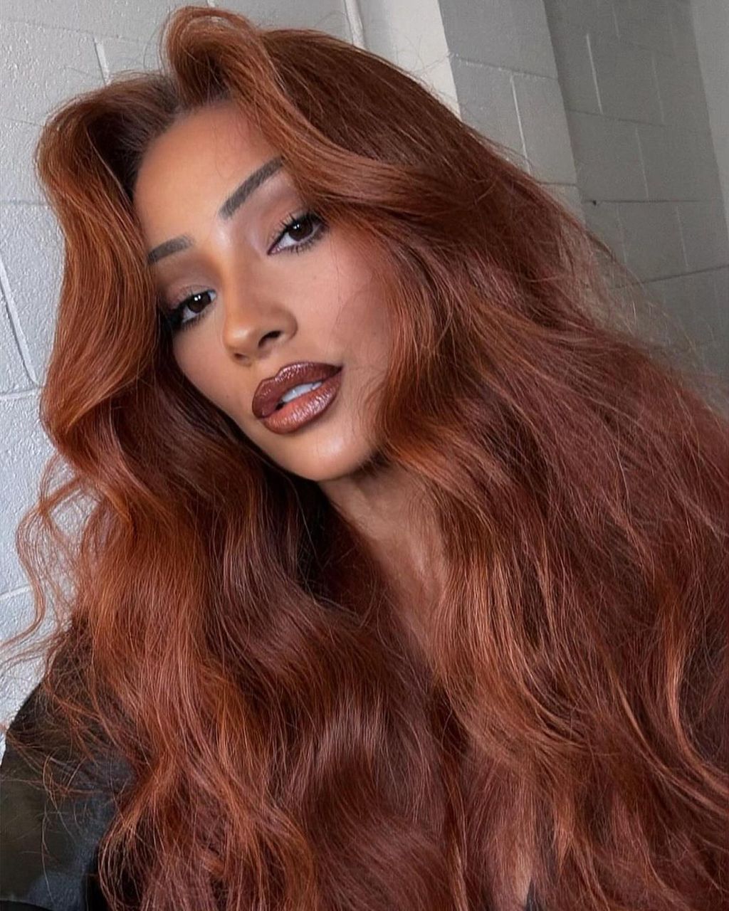 Deep Copper Red Waves Deep Copper Red Waves — Dark Winter Hair Colors