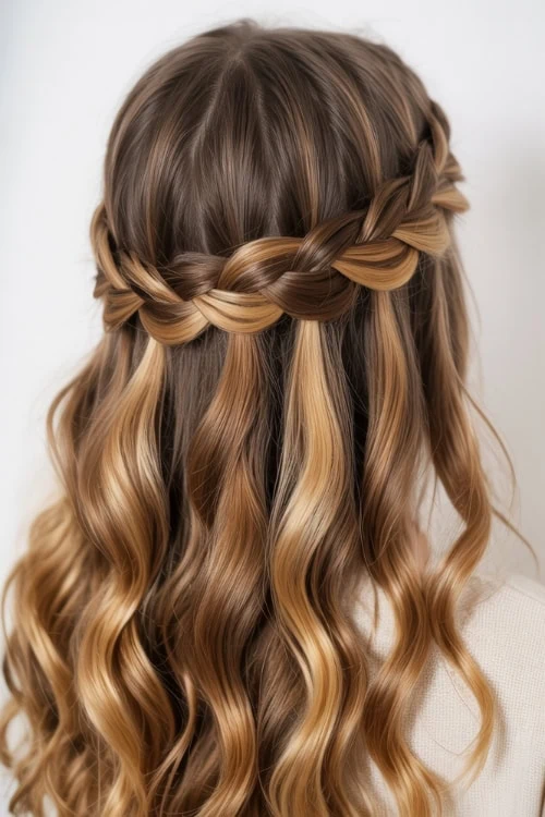 Elegant Waterfall Braid Style Elegant Waterfall Braid Style — Winter Braided Hairstyles