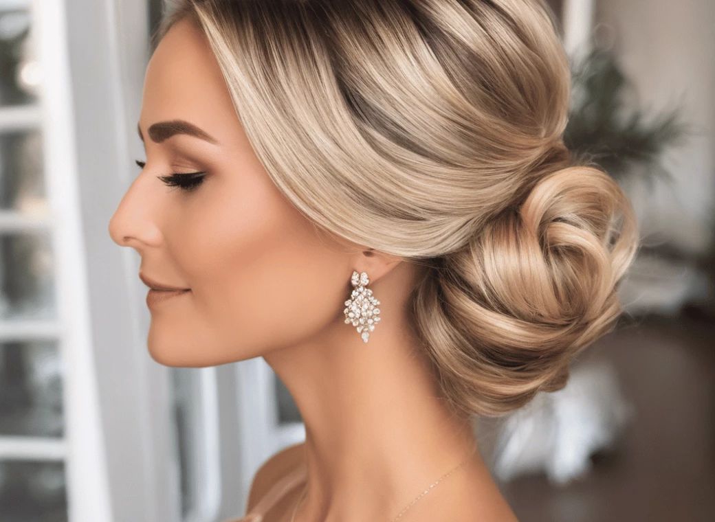Ash Blonde Smooth Chignon Bun — Winter Bun Hairstyles