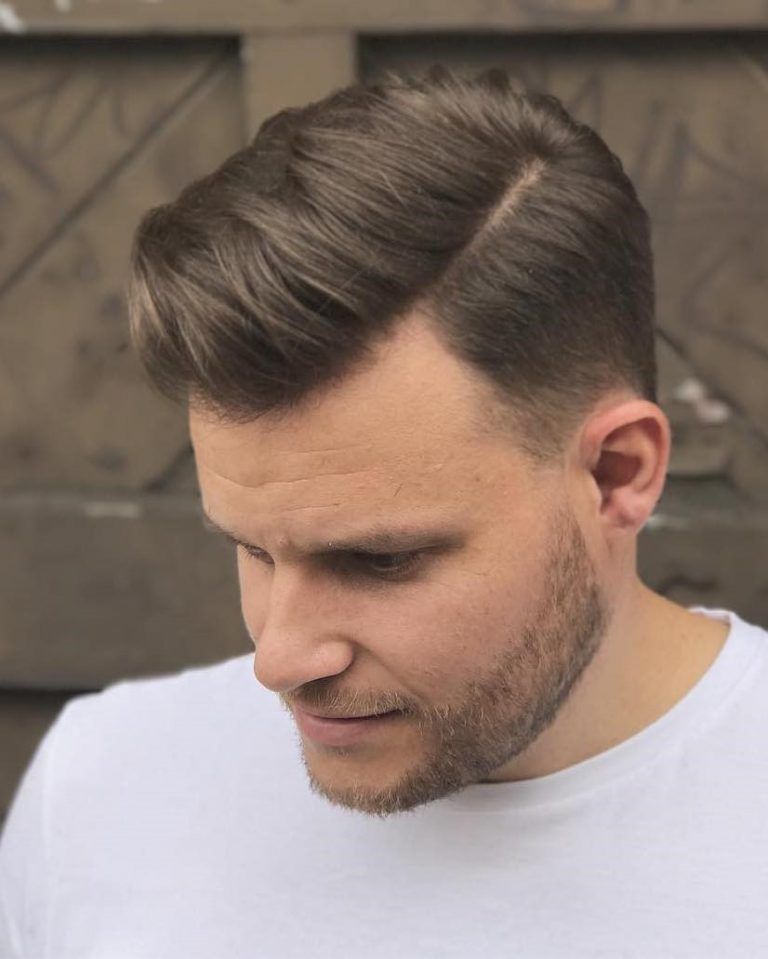 Classic Side Part With Fade — Winter Hairstyles for Men