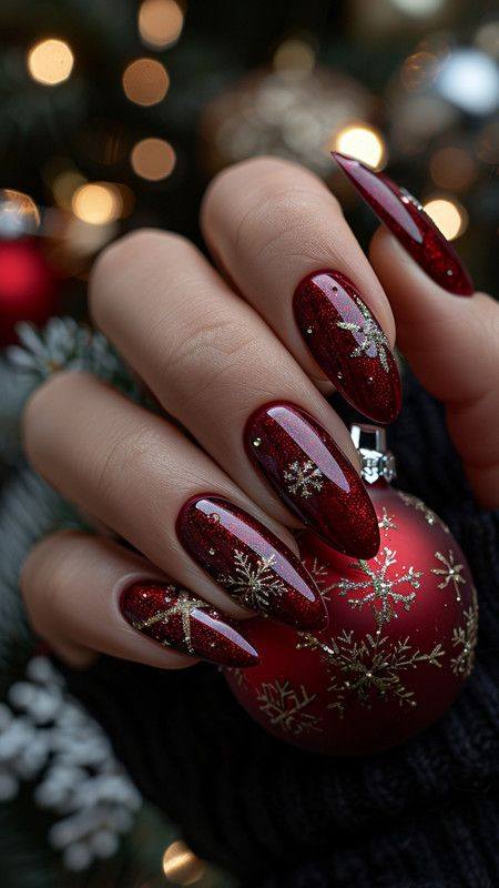 30 Stunning Acrylic Christmas Nail Art Ideas - SlayingPolish