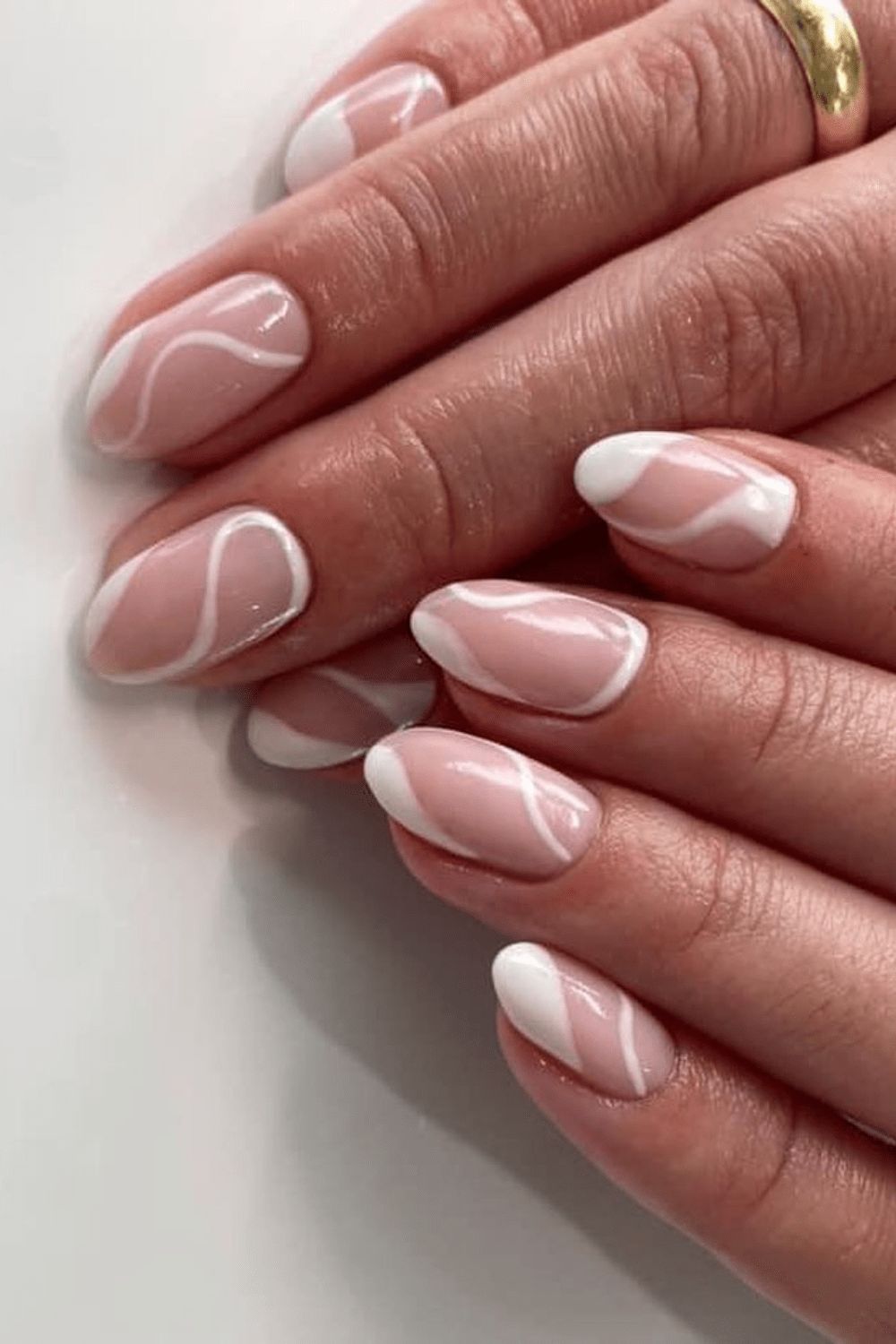 Swirls Visual Idea Swirls Visual Idea — Winter Wedding Guest Nails