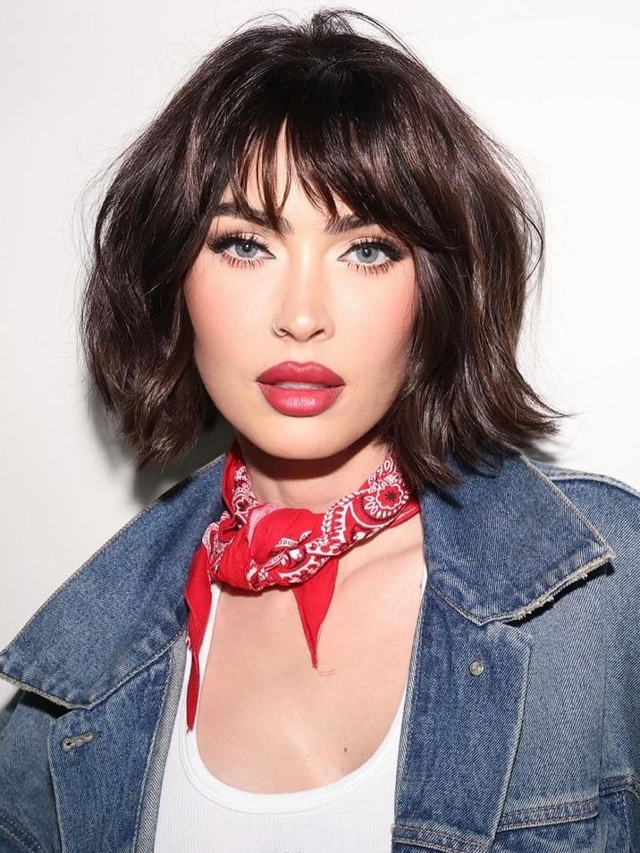 Chin Visual Idea Chin Visual Idea — Winter Haircuts with Curtain Bangs