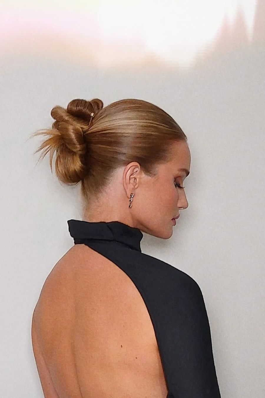 Honey Blonde Twisted Bun With Wisps Honey Blonde Twisted Bun With Wisps — Winter Updos