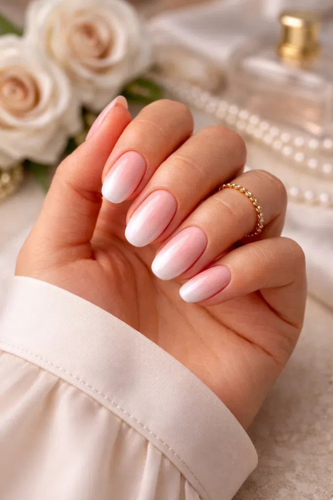 Perfectly Executed Classic French Perfectly Executed Classic French — Short Winter Acrylic Nails