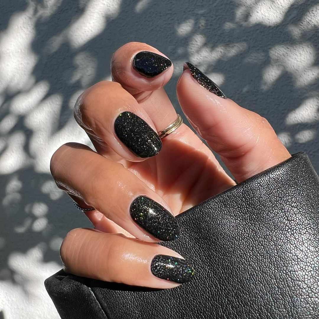Sophisticated Dense Black Glitter Sophisticated Dense Black Glitter — New Years Nail Designs 2027