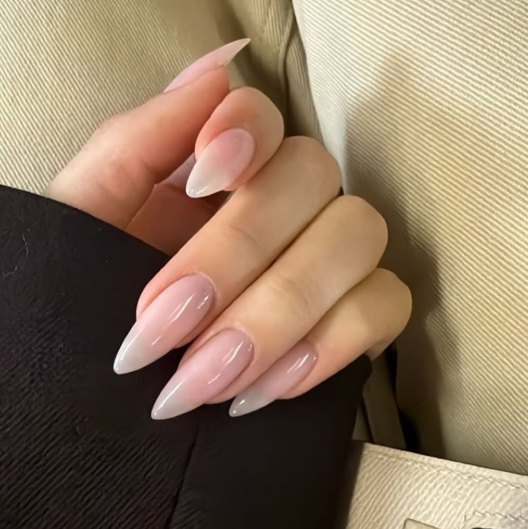 Sheer Pink French Tips with Pearls — Classy New Years Nails 2027