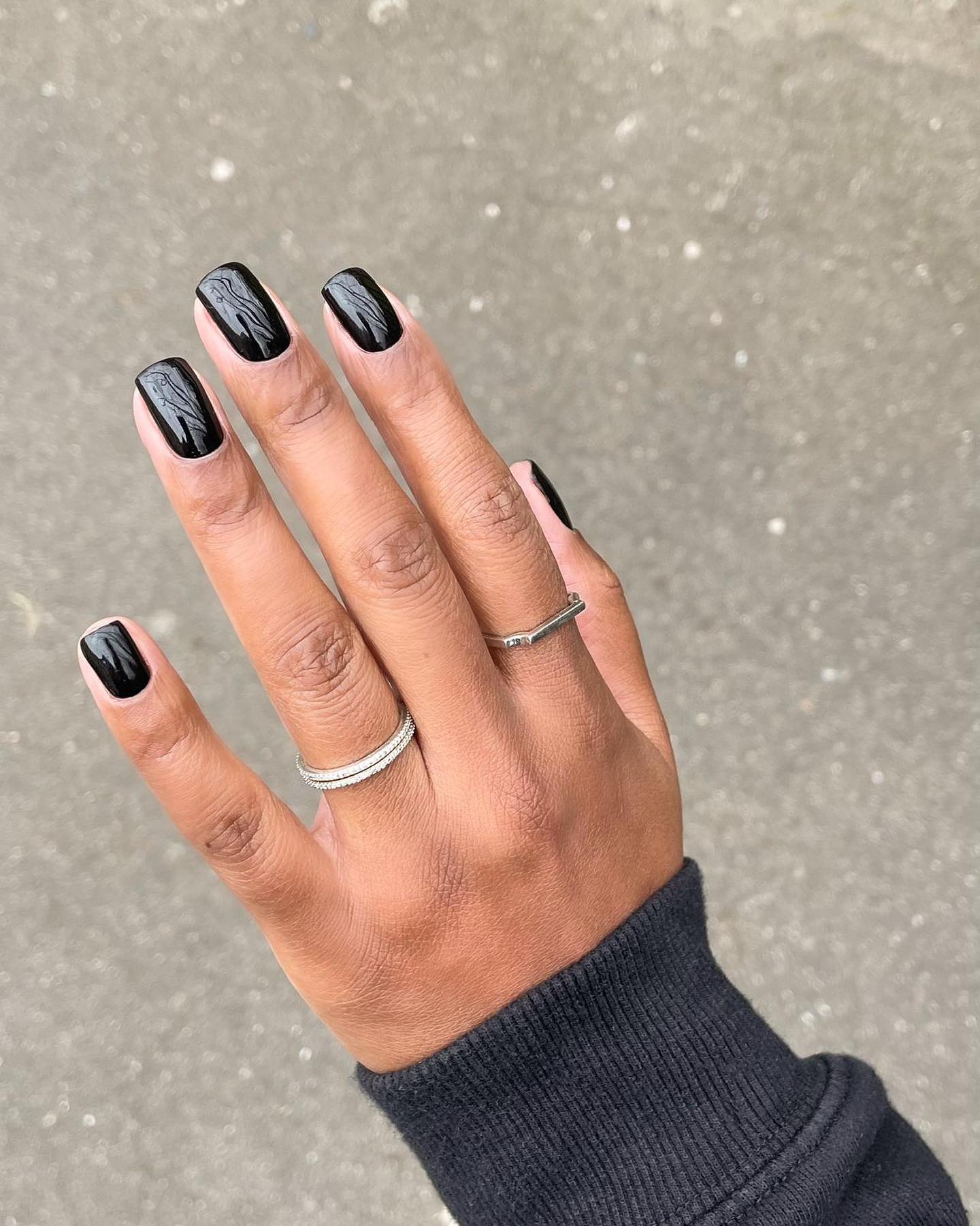 High Gloss Visual Idea High Gloss Visual Idea — New Years Square Nails 2027