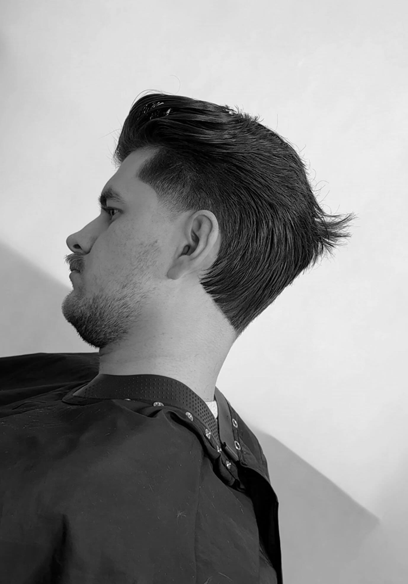 Taper Fade With Swept Back Style Taper Fade With Swept Back Style — Winter Haircuts for Boys