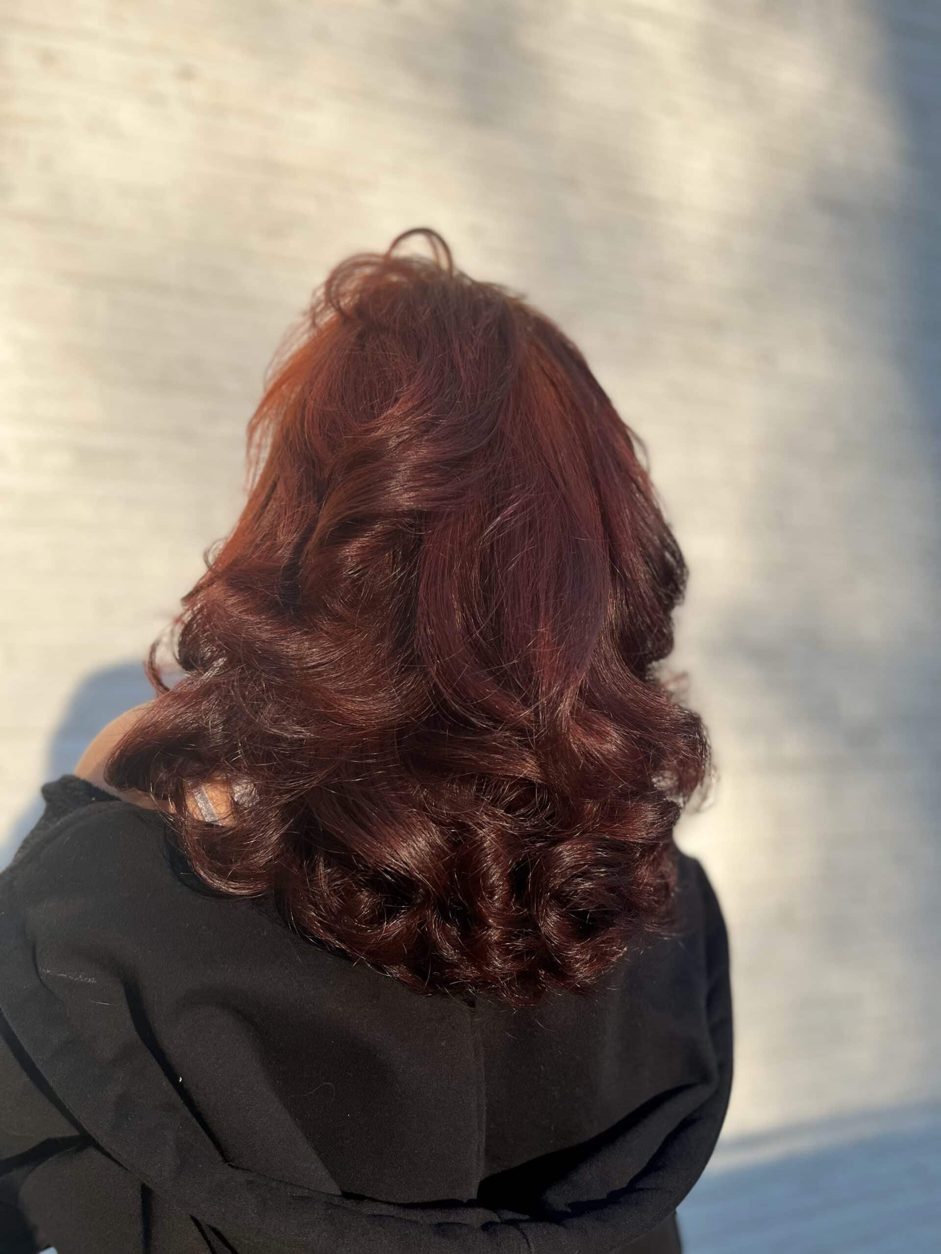 Deep Burgundy Curls Deep Burgundy Curls — Dark Winter Hair Colors