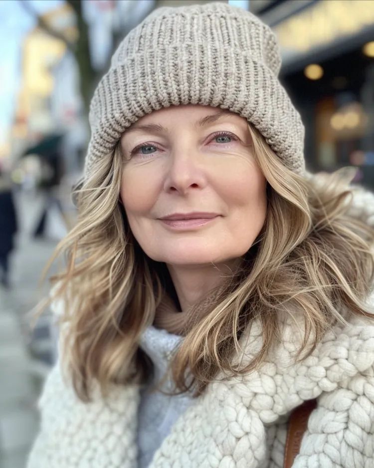 Ash Blonde With Highlights Visual Idea — Winter Hairstyles for Women Over 50