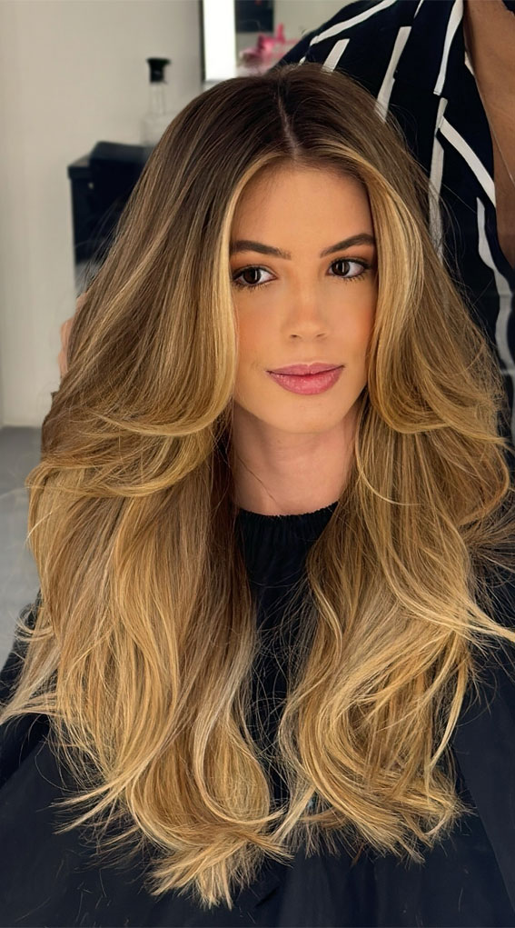 Dark Blonde With Caramel and Honey Highlights Dark Blonde With Caramel and Honey Highlights — Blonde to Brunette Hair