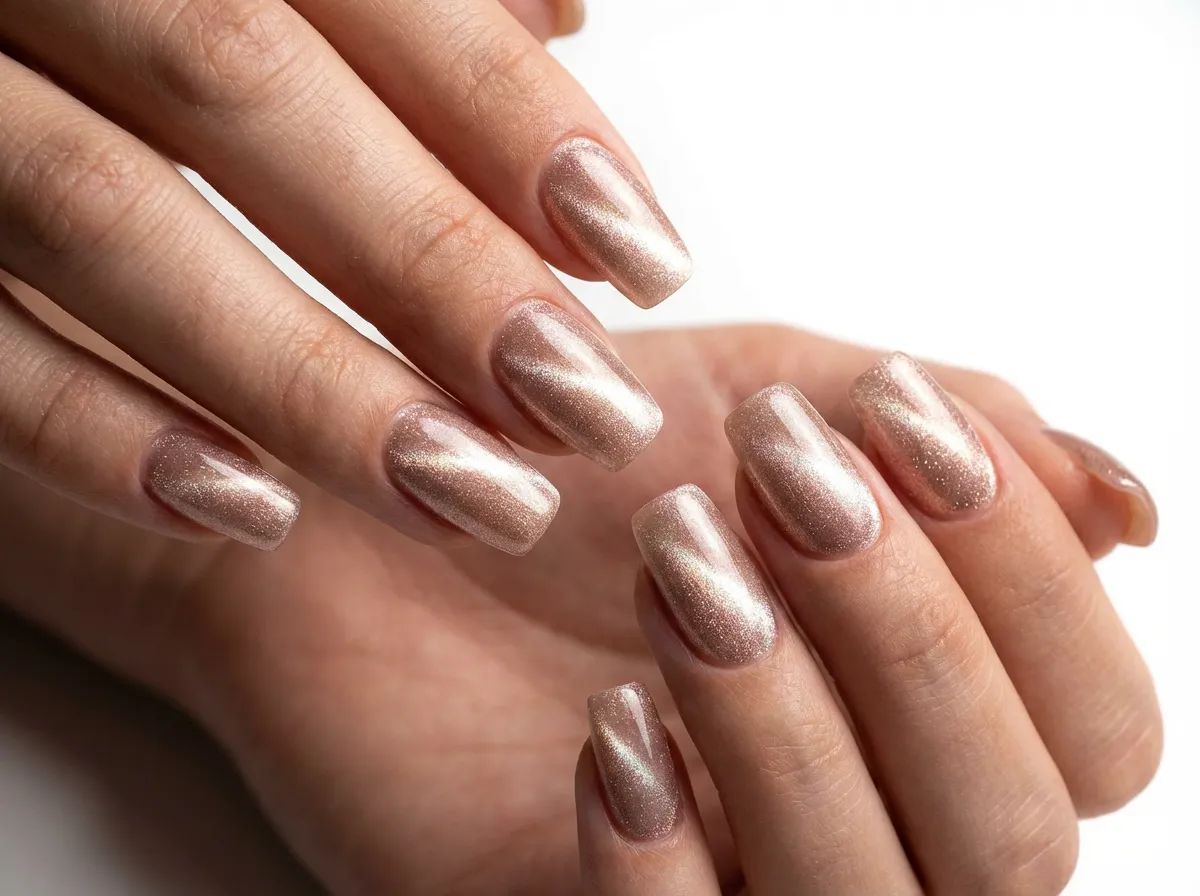Shimmering Cat-Eye Visual Idea Shimmering Cat-Eye Visual Idea — Winter Lavender Nails