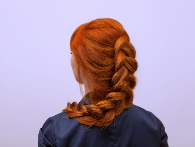 Copper Side Braid With Texture Copper Side Braid With Texture — Cute Winter Hairstyles