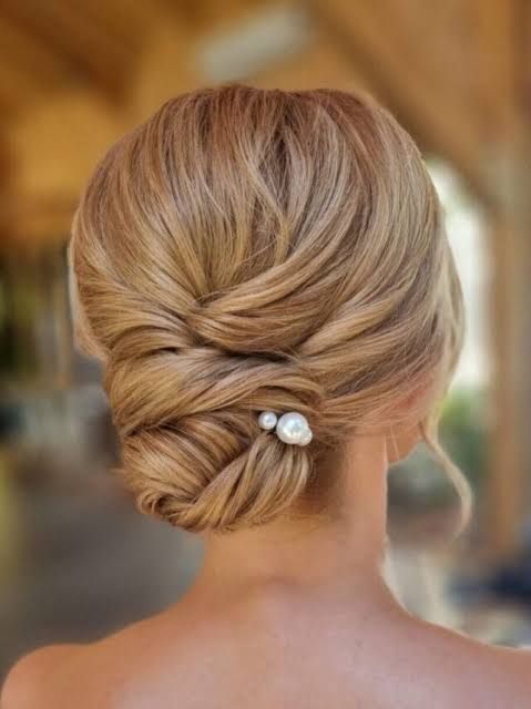 Ash Blonde Chignon With Soft Curls — Winter Bun Hairstyles