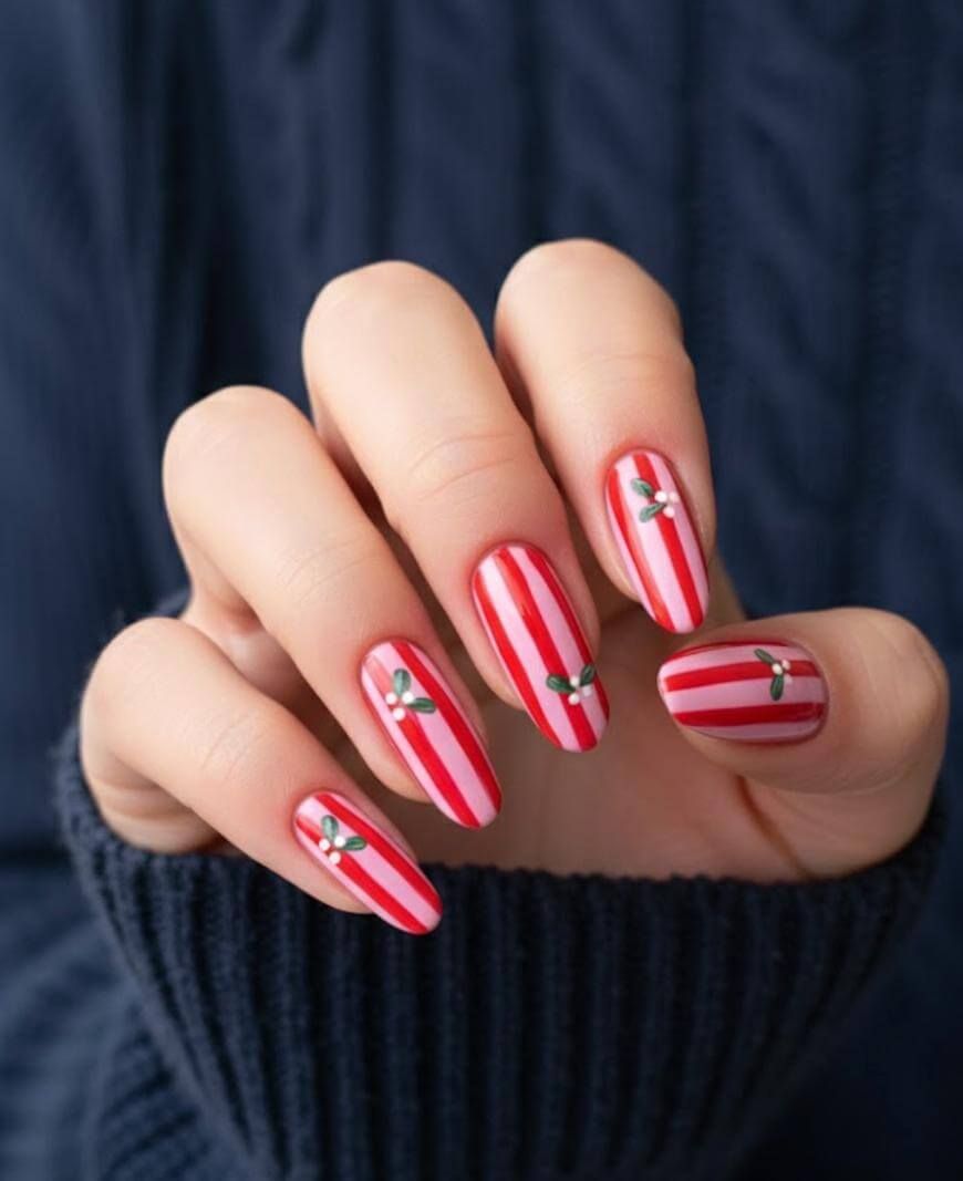 Matte Visual Idea Matte Visual Idea — Red Christmas Nails 2026
