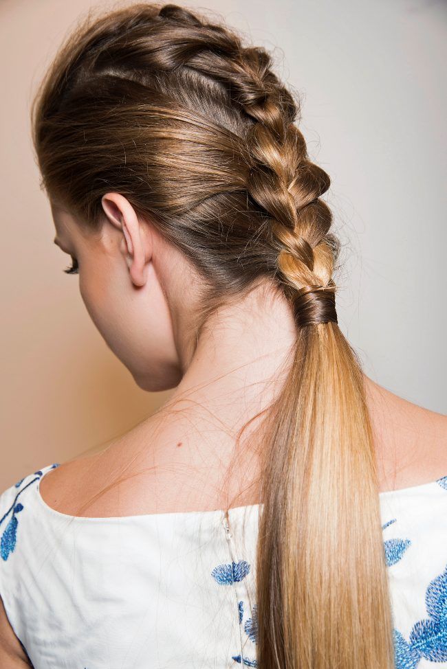 Shoulder Length French Braid Ponytail Shoulder Length French Braid Ponytail — Winter Twist Hairstyles