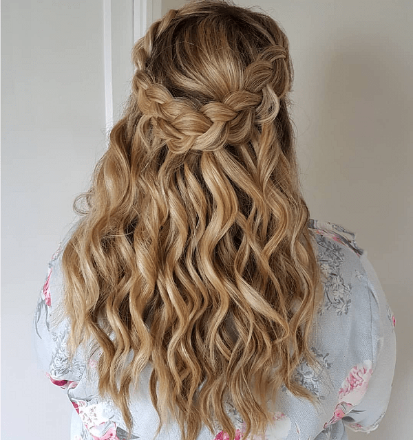 Voluminous Honey Blonde Braided Crown Voluminous Honey Blonde Braided Crown — Winter Braided Hairstyles