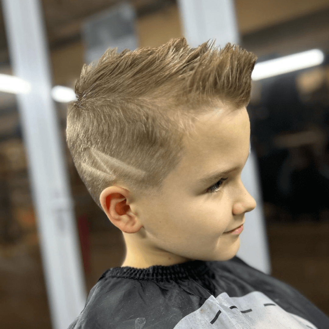 Taper Fade With Spiky Texture Taper Fade With Spiky Texture — Winter Haircuts for Boys