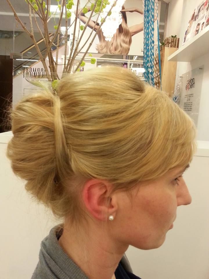 Dark Brown With Highlights Visual Idea — Winter Bun Hairstyles