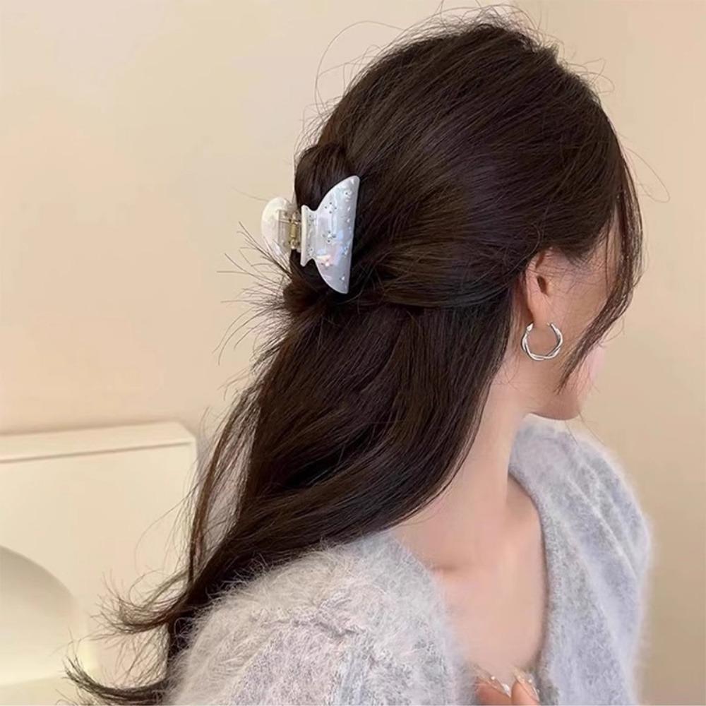 White With Glitter Visual Idea — Winter Protective Hairstyles