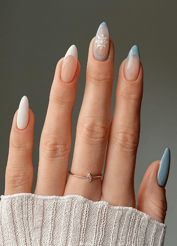 Medium Almond Pink Gold Glitter Line Medium Almond Pink Gold Glitter Line — Subtle Christmas Nails 2026