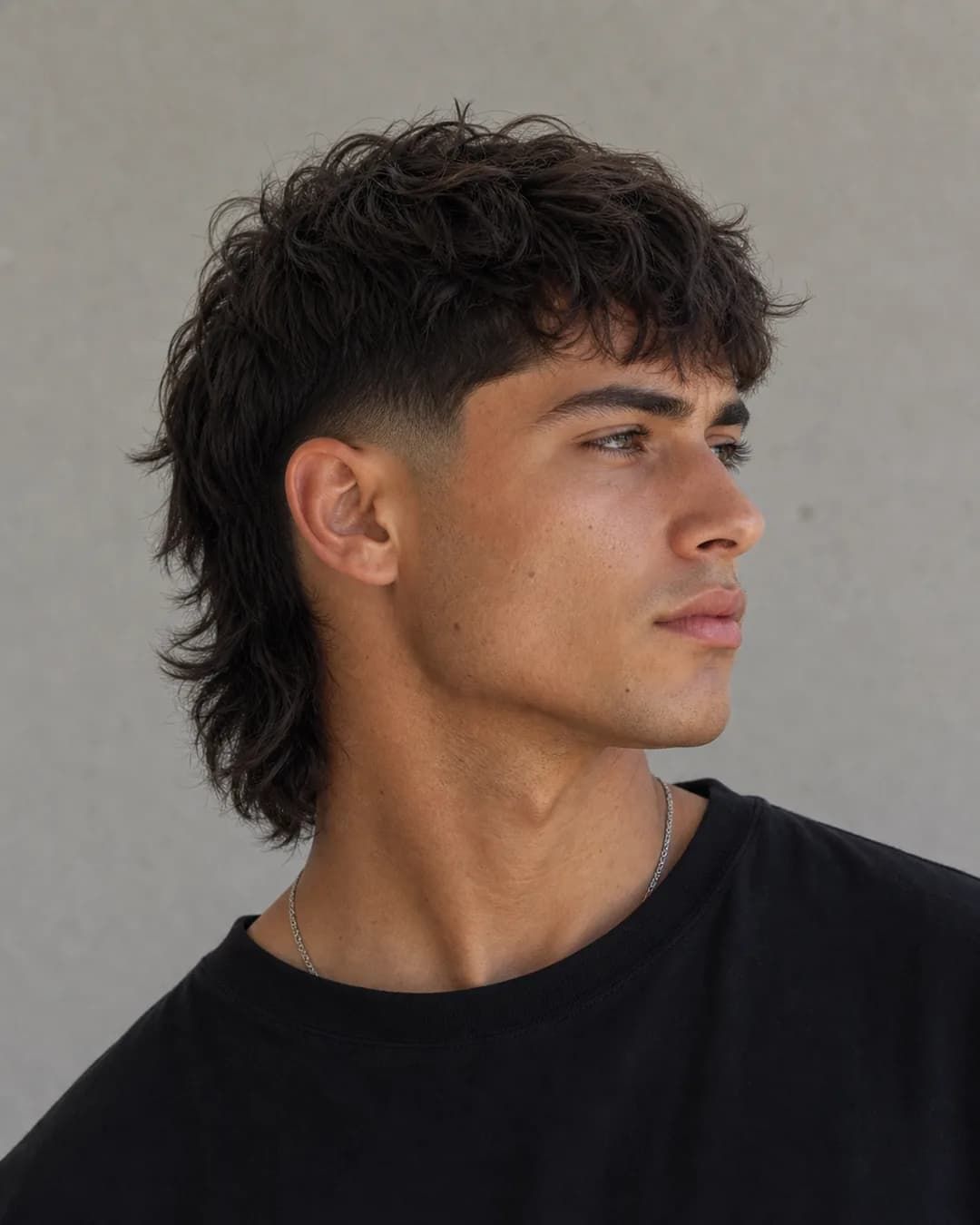 Textured Mullet With Curtain Bangs — Winter Hairstyles for Men