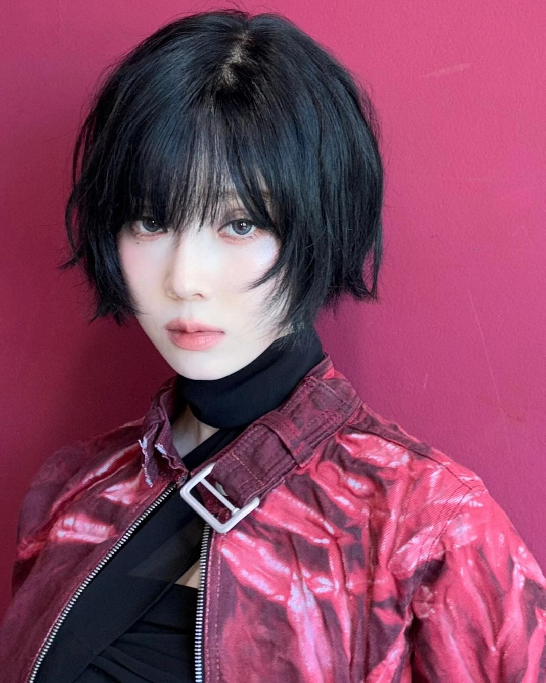 Short Black Bob Wispy Bangs Short Black Bob Wispy Bangs — Winter Bob Haircuts