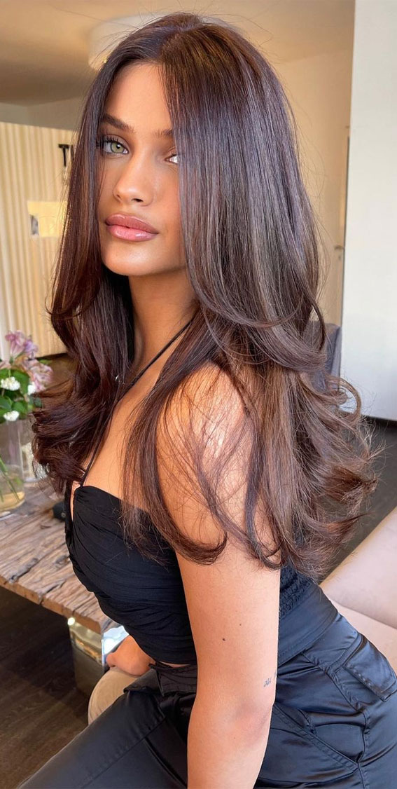 Warm Brown with Subtle Cinnamon Highlights Warm Brown with Subtle Cinnamon Highlights — Cinnamon Brown Hair