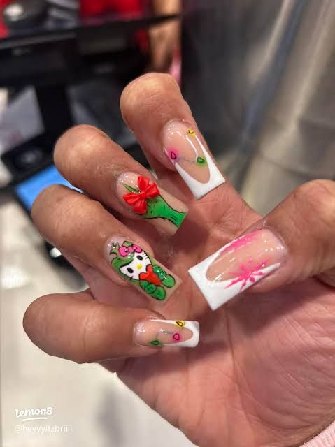 Visible Visual Idea — Hello Kitty Christmas Nails 2026
