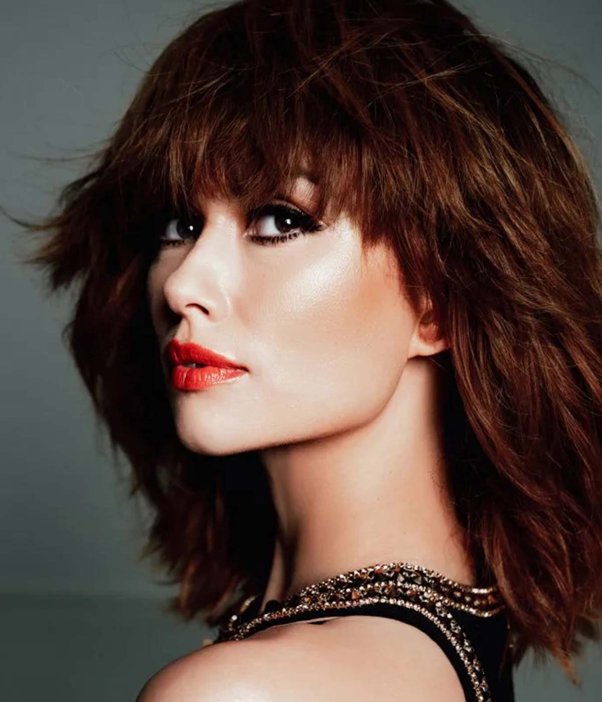Rich Auburn Red Shaggy Layers Rich Auburn Red Shaggy Layers — Winter Hair Colors for Redheads