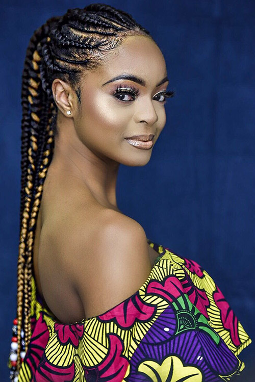 Dynamic Cornrows to Ponytail Dynamic Cornrows to Ponytail — Winter Braided Hairstyles